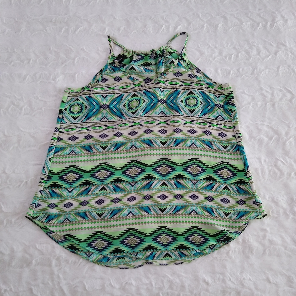 Amy Wear Aztec Print Tank Top